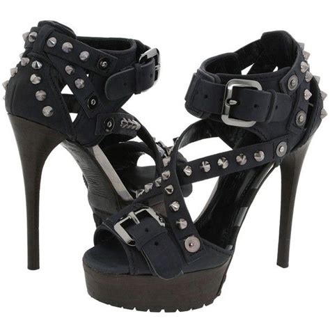 Burberry platform sandals stud heel